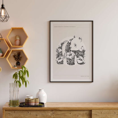 Floral Panda - Art Print