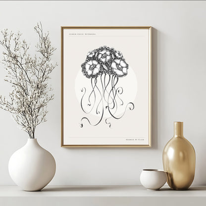 Floral Jellyfish - Art Print